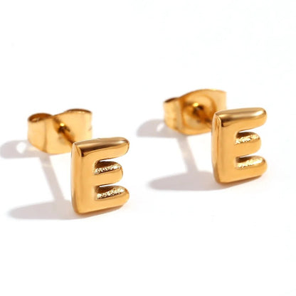 Mini Letters Stud Earrings