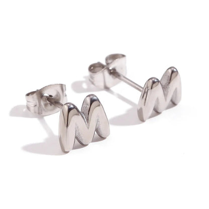 Mini Letters Stud Earrings