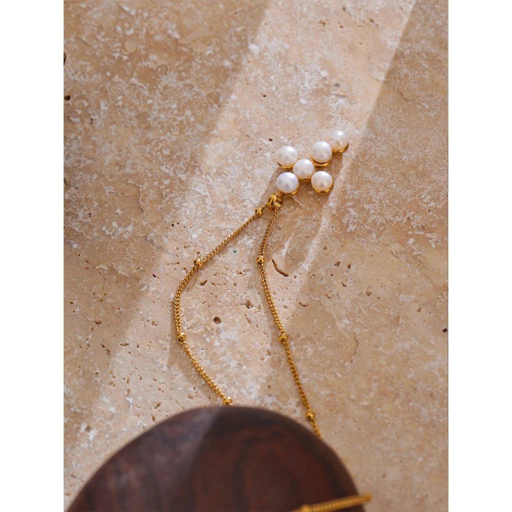 Mini Pearl Cross Necklace