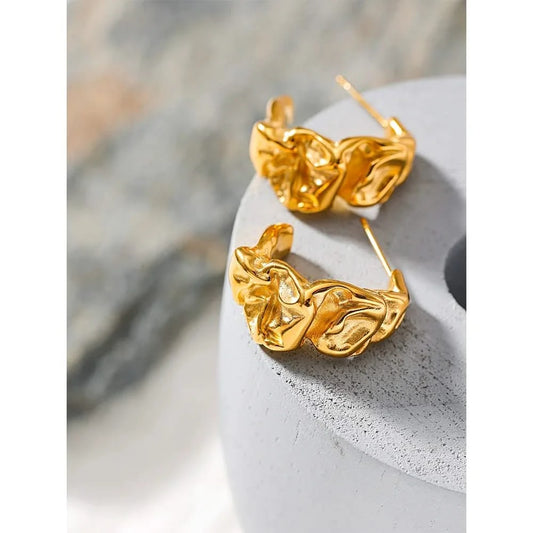 Molten Aura Hoop Earrings