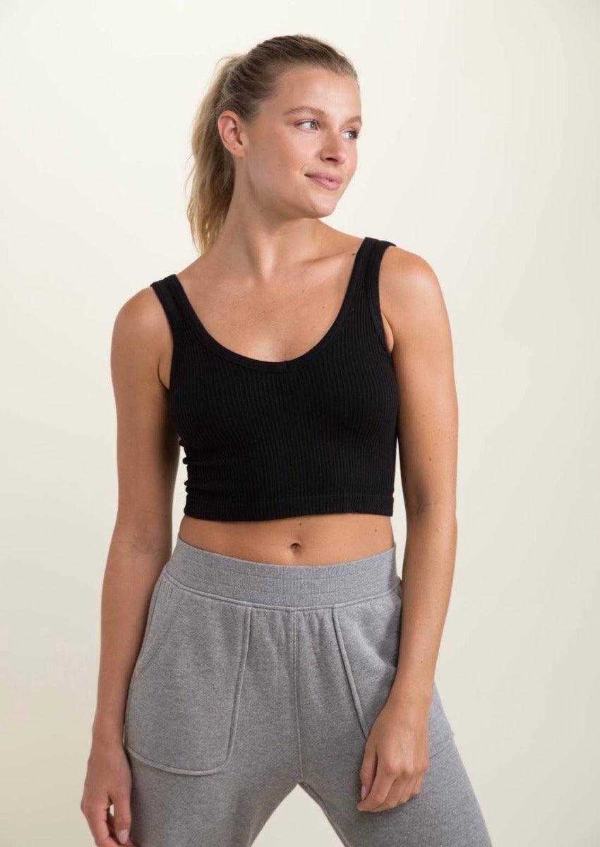 RIBBED CROP TOP, [product type]