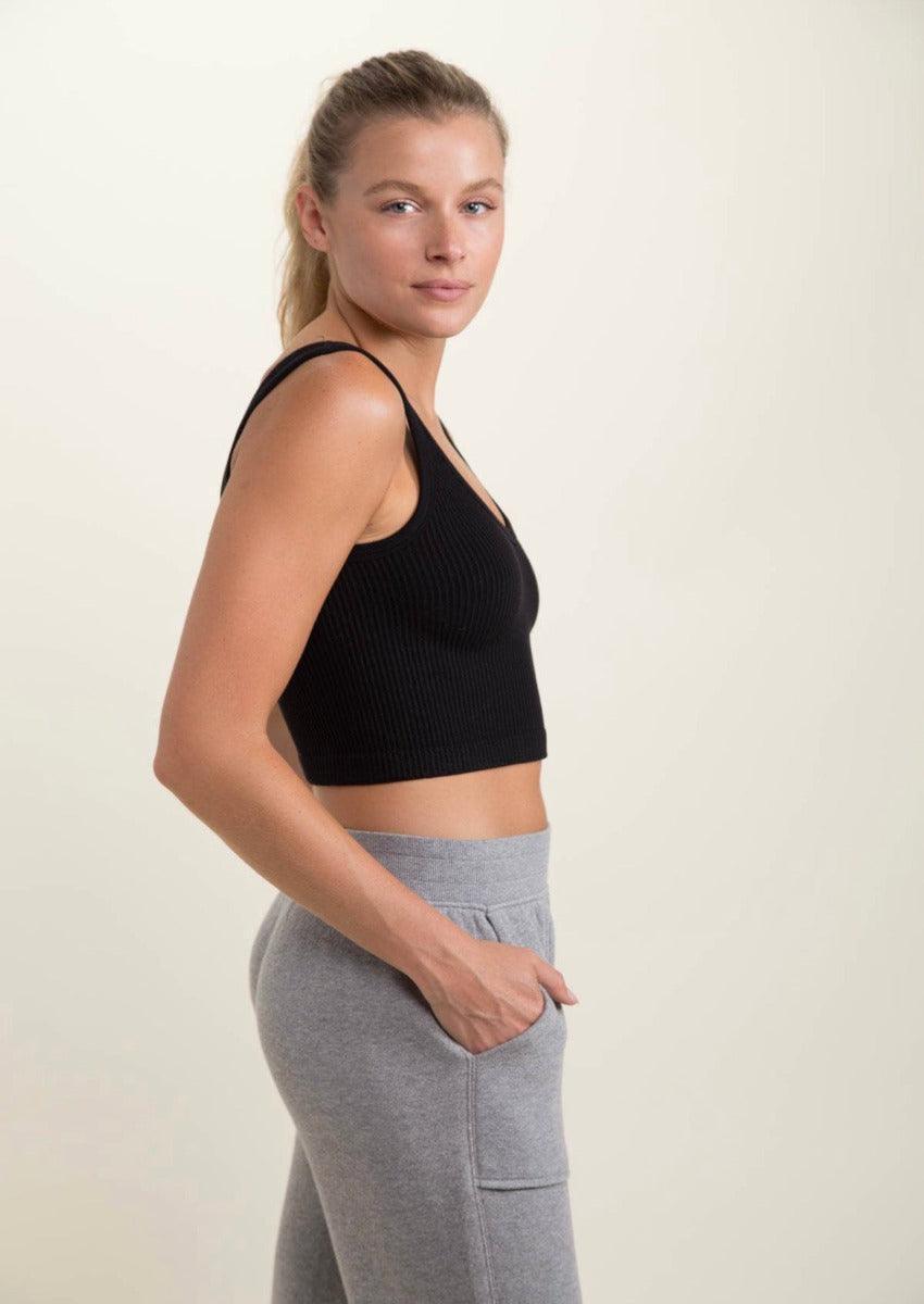 RIBBED CROP TOP, [product type]