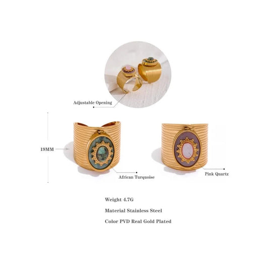 Mystic Jewel Adjustable Rings - Size Details