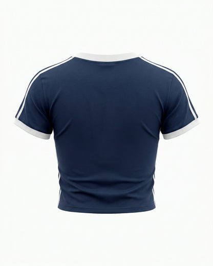 Von D V-Neck Crop T-Shirt