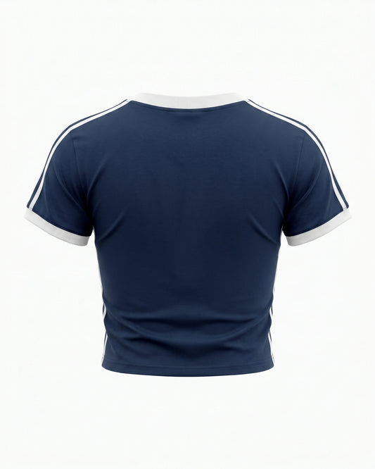 Von D V-Neck Crop T-Shirt
