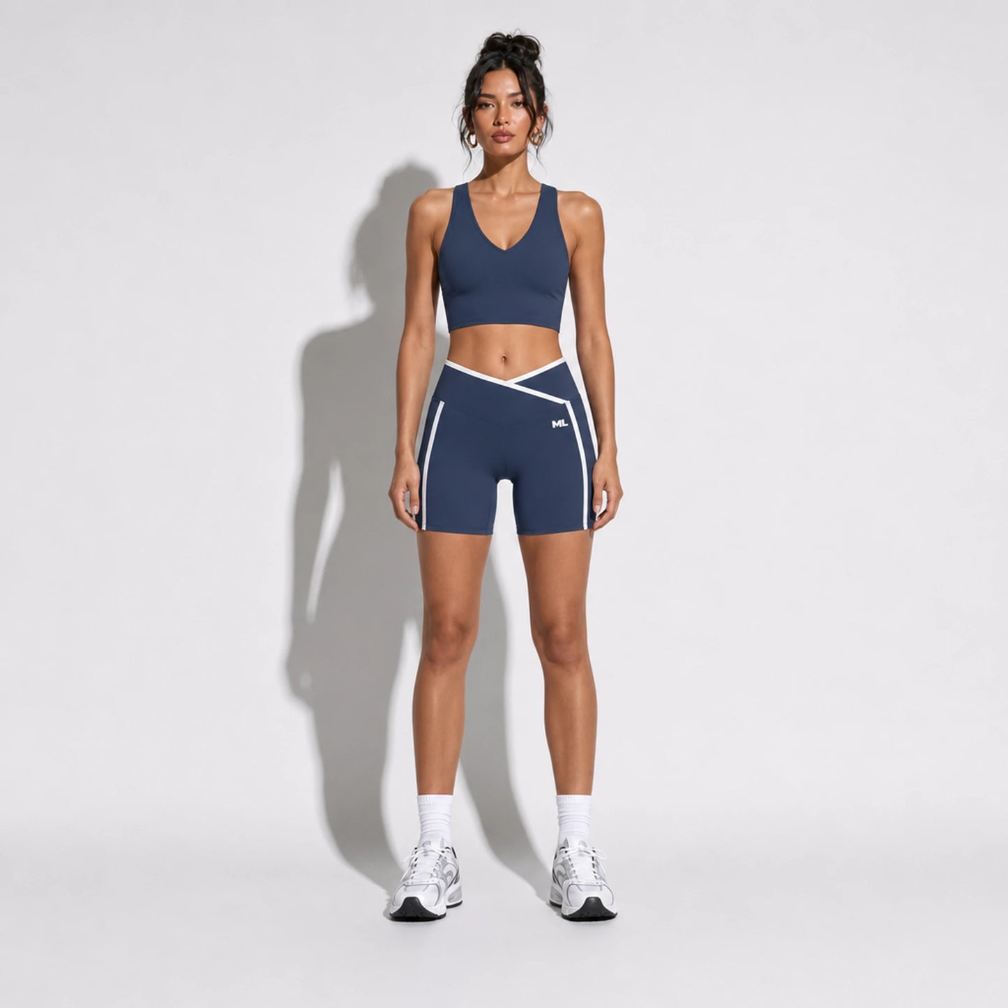 Tank + Biker set — navy front on-model 2048