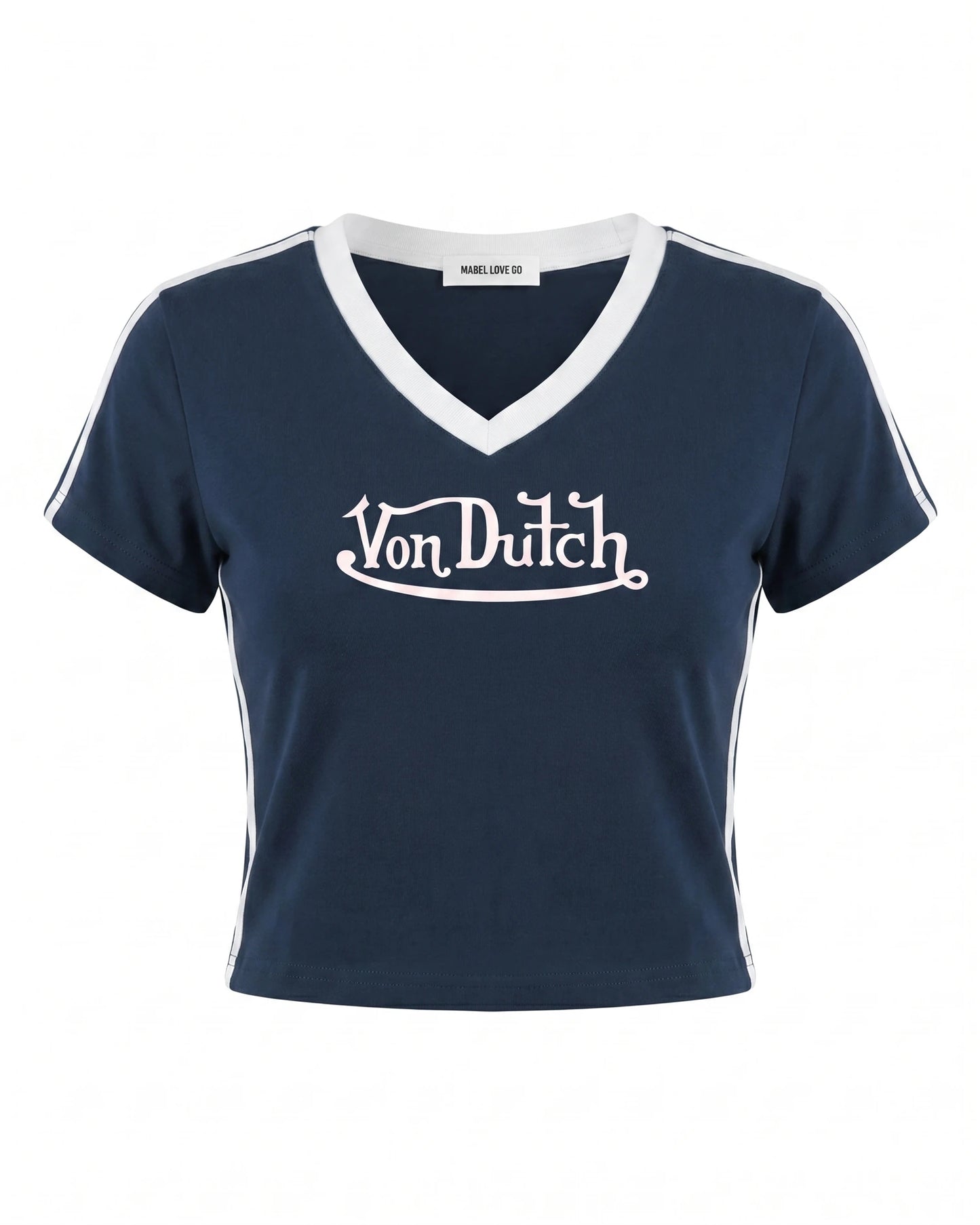 Von D V-Neck Crop T-Shirt