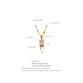 Necklace with Cubic Zirconia Pendant