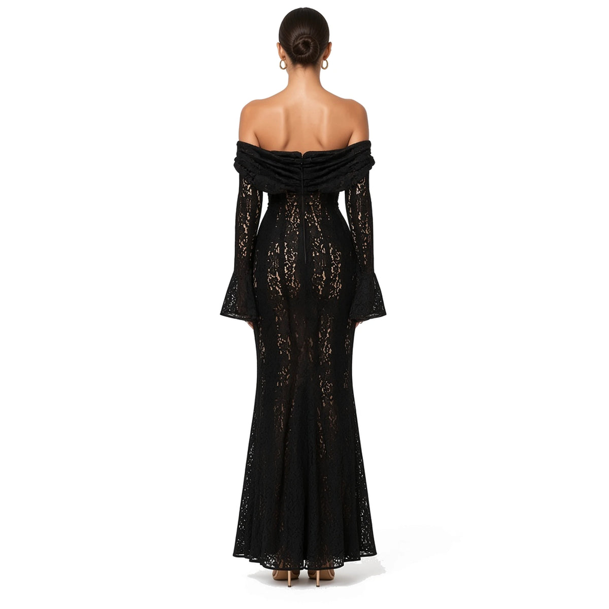 Noir Siren Dress — back