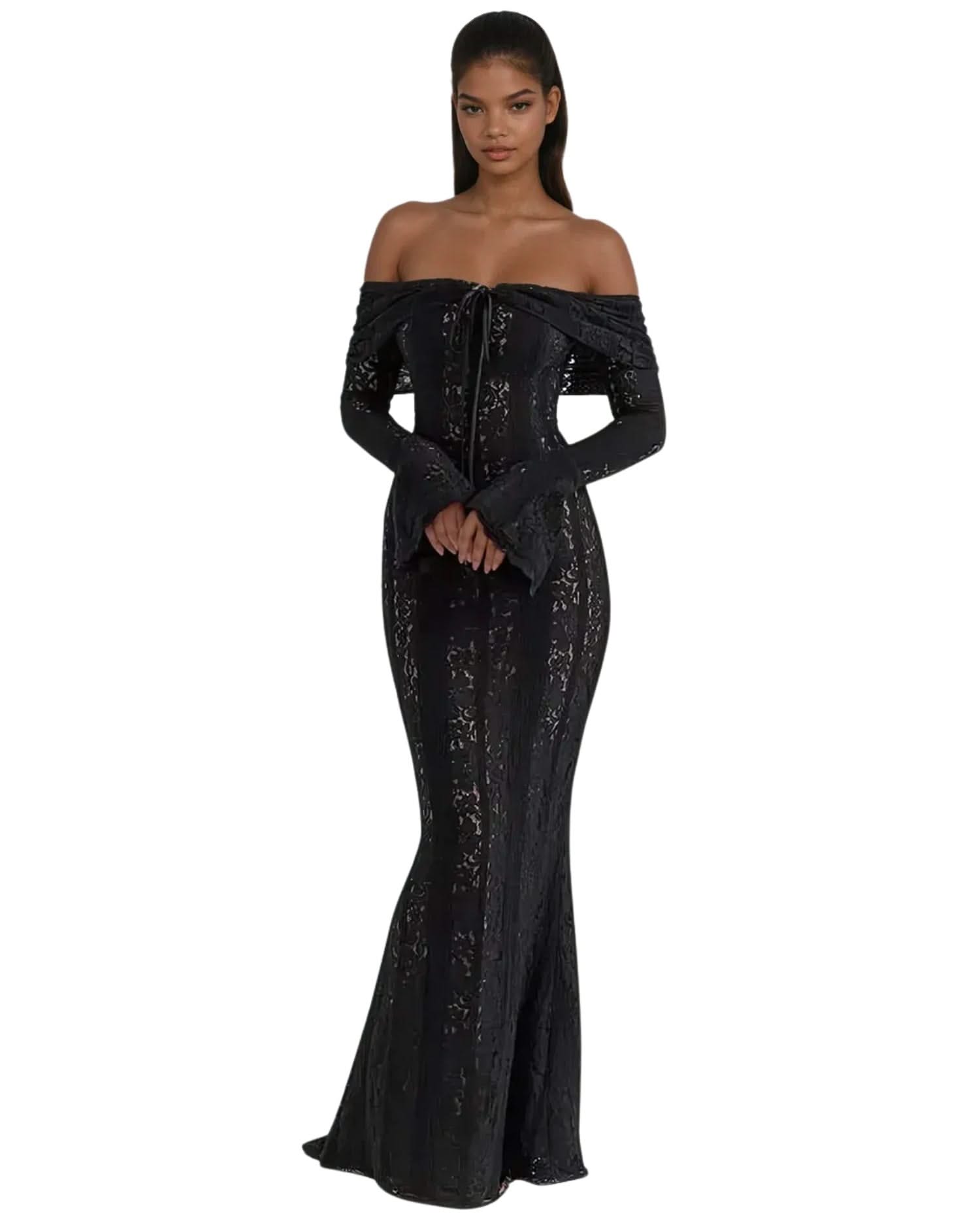 Noir Siren Dress, Black / L Noir Siren Dress, Black / L
