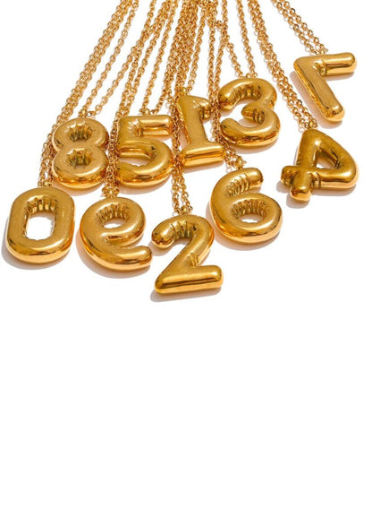 Numerical Pendant Necklace