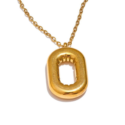 Numerical 0 Pendant Necklace