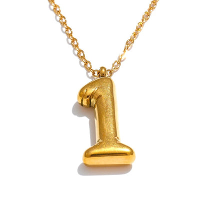 Numerical 1 Pendant Necklace