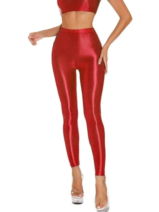 Nylon Lycra Leggings - model wearing leggings