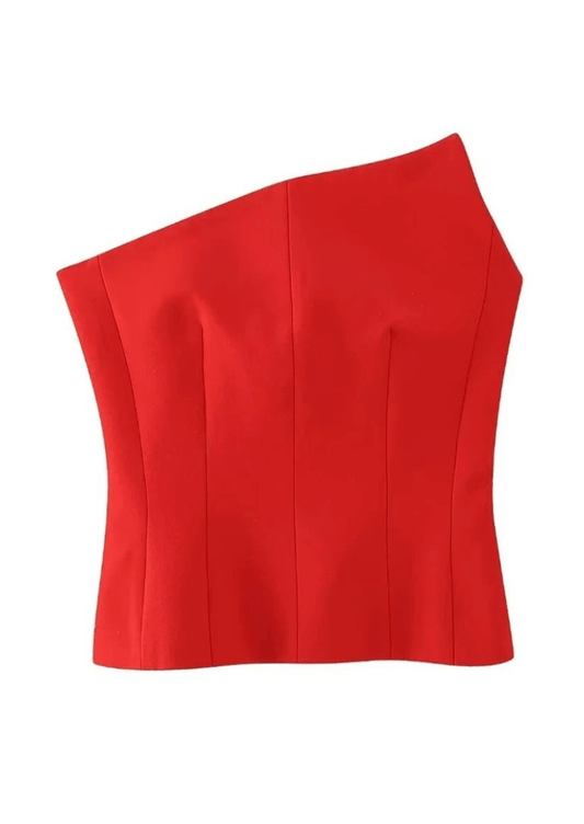 One - Shoulder Corset Top