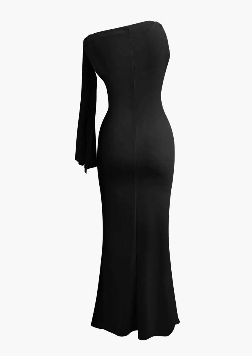 One Shoulder Maxi Dress | Mabel Love Co Black / L One Shoulder Maxi Dress | Mabel Love Co Black / L