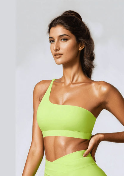 One Shoulder Sports Bra