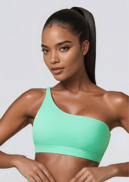 One Shoulder Sports Bra