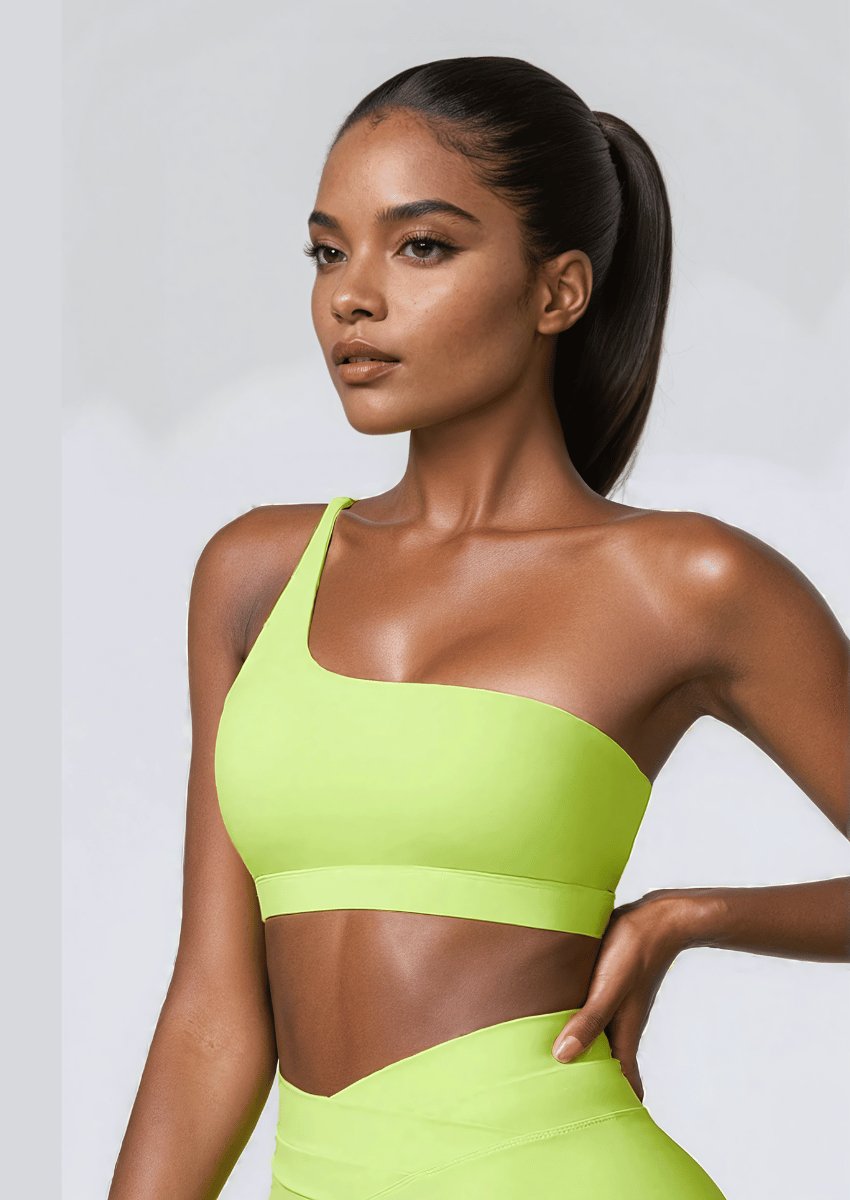 One Shoulder Sports Bra