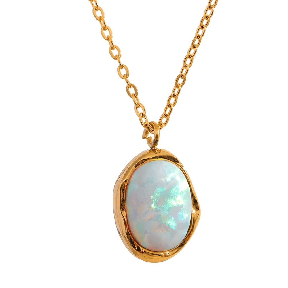 Opal Pendant Necklaces