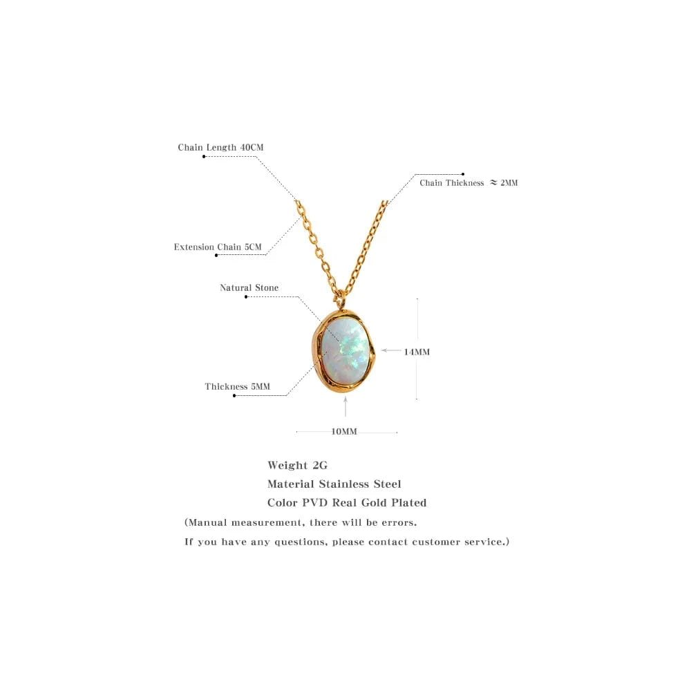 Opal Pendant Necklaces