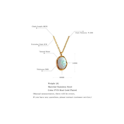 Opal Pendant Necklaces