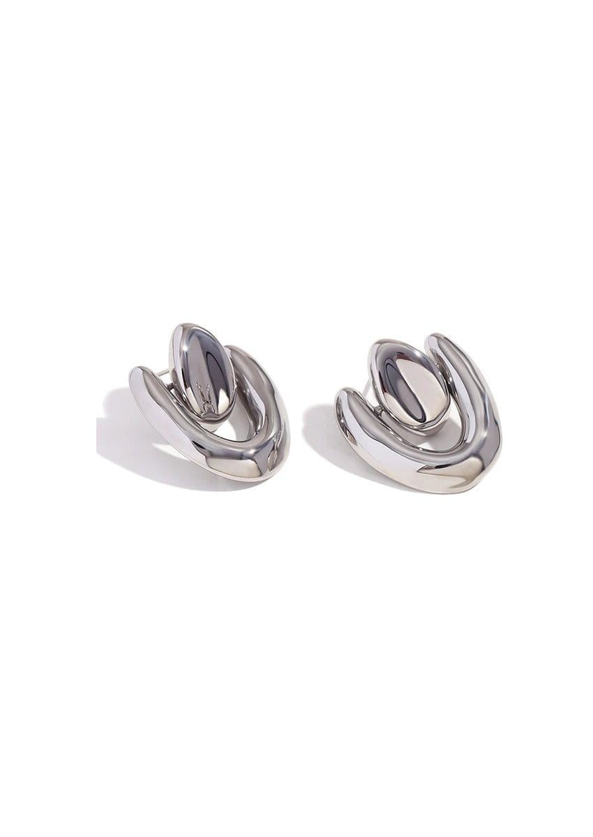 Oval U - shape earrings