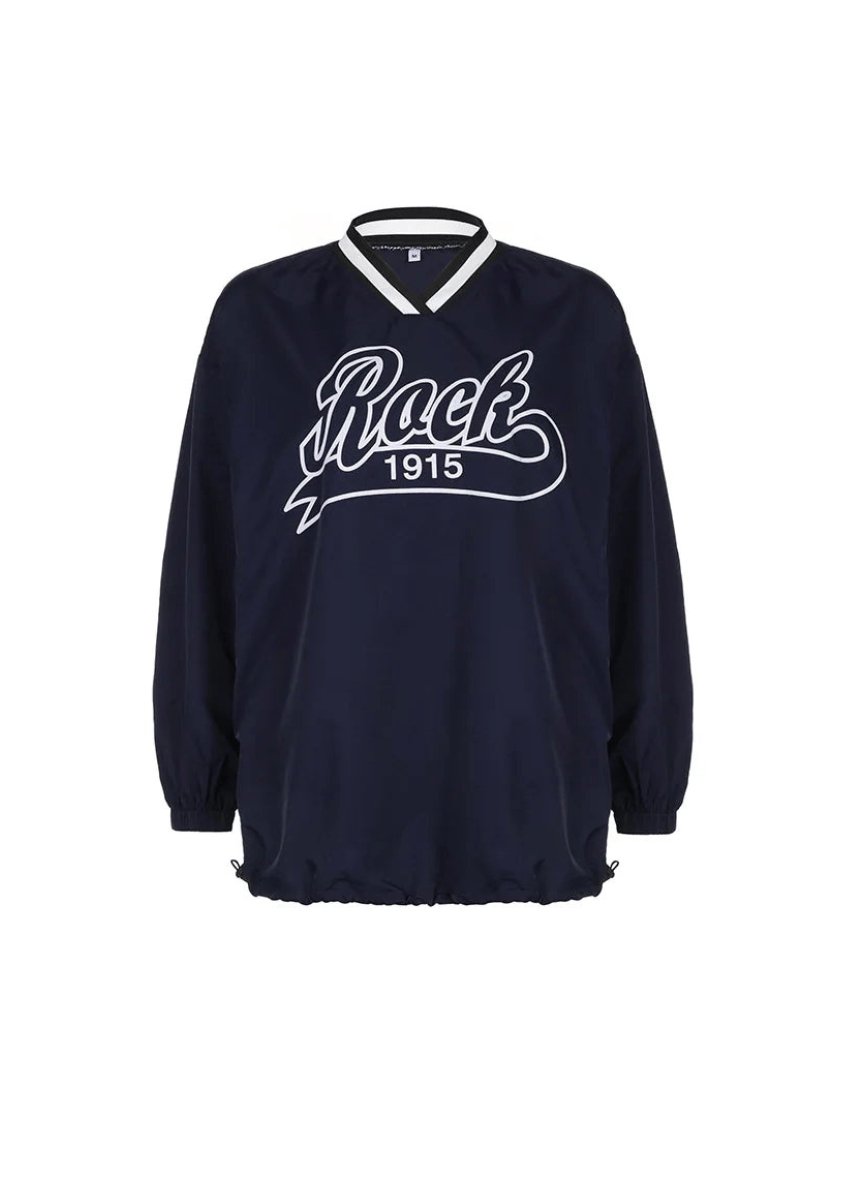 Navy Blue Oversized Sweatshirt