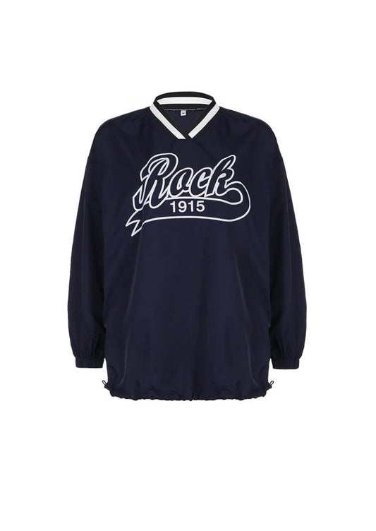 Navy Blue Oversized Sweatshirt