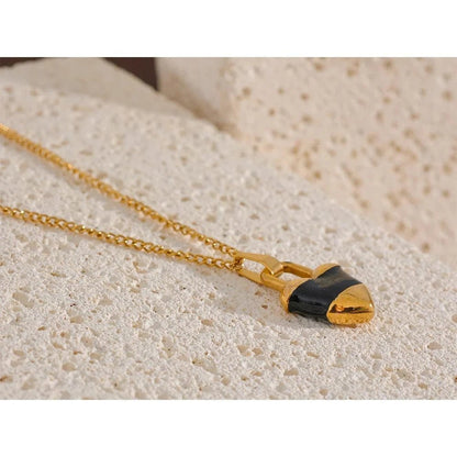 Padlock Heart Pendant Necklace