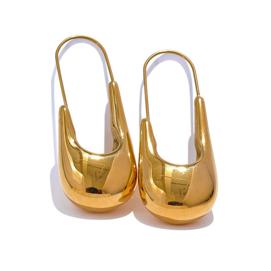 Gold Mirage Hoop Earrings