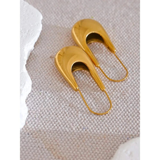 Gold Mirage Hoop Earrings