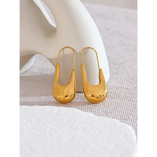 Gold Mirage Hoop Earrings