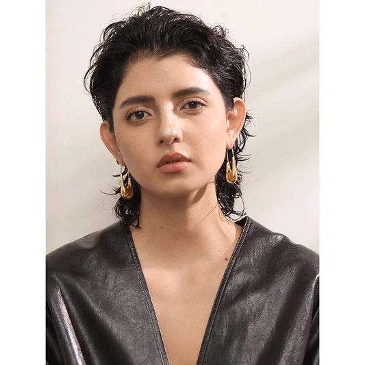 Gold Mirage Hoop Earrings