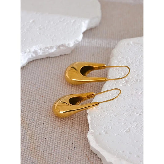 Gold Mirage Hoop Earrings
