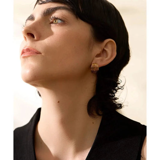 Crystalline Circles Hoop Earrings
