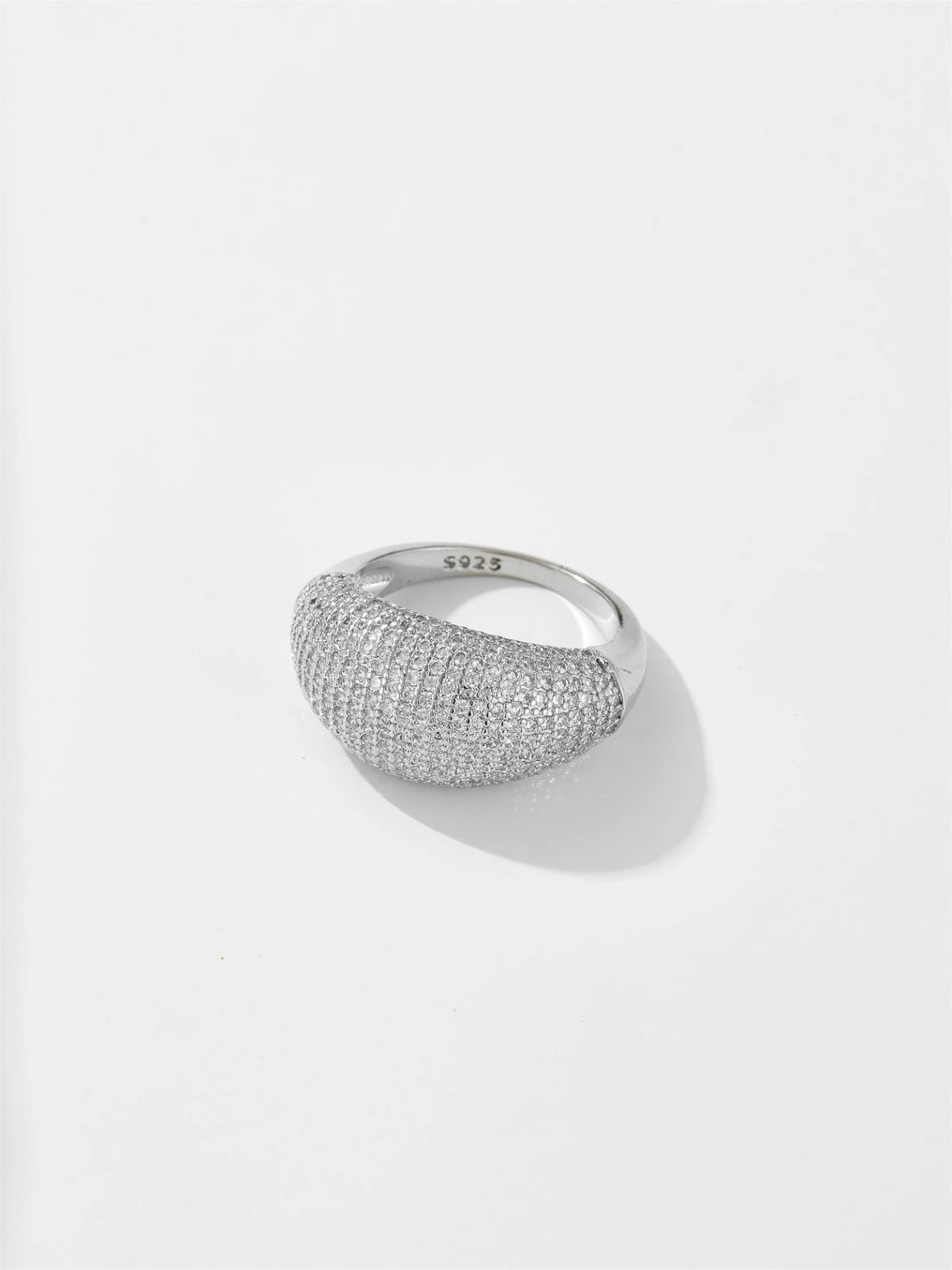 Pave Crystal Dome Ring