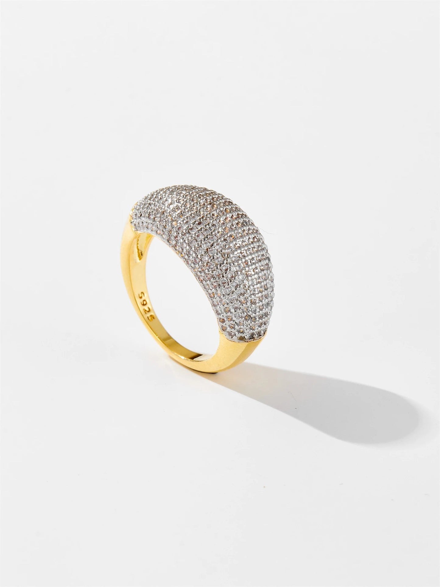 Pave Crystal Dome Ring