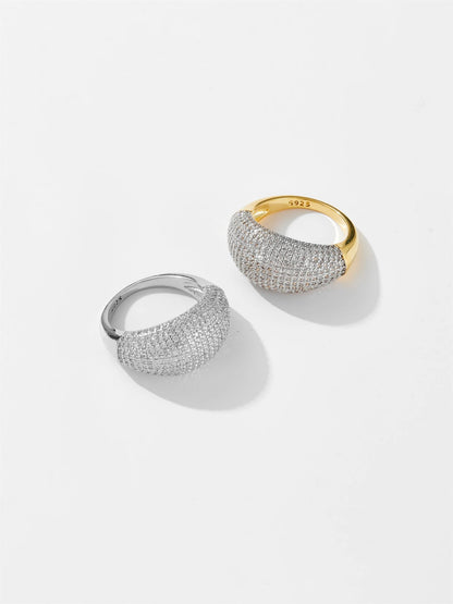 Pave Crystal Dome Ring