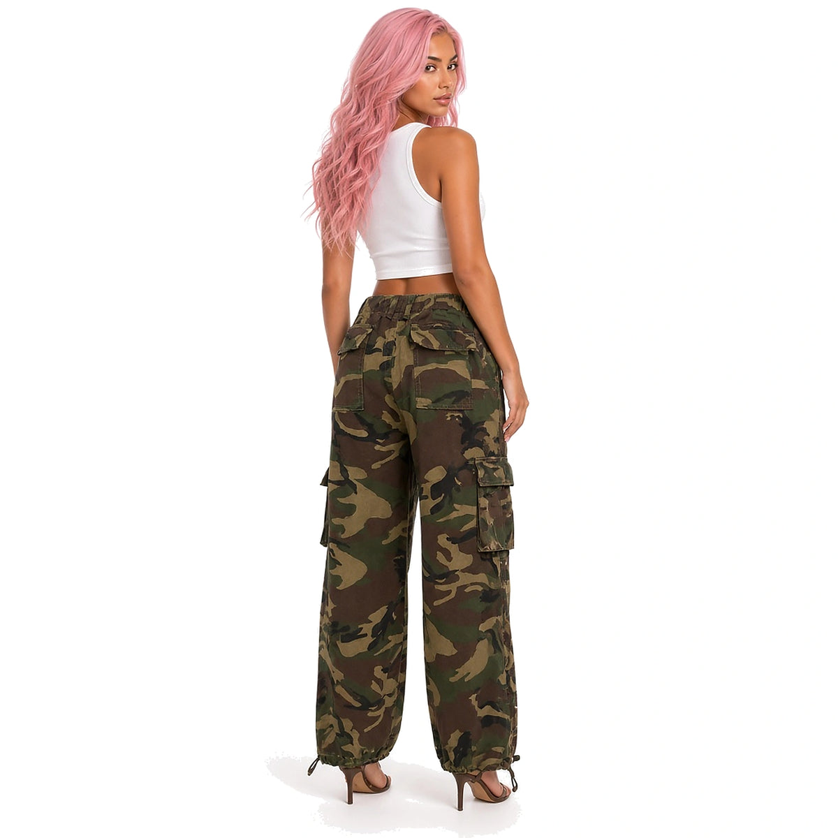 Pearl Camo Cargo Pants — back