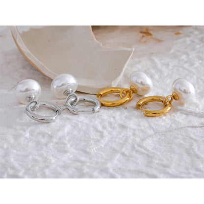 Pearl Halo Drop Earrings