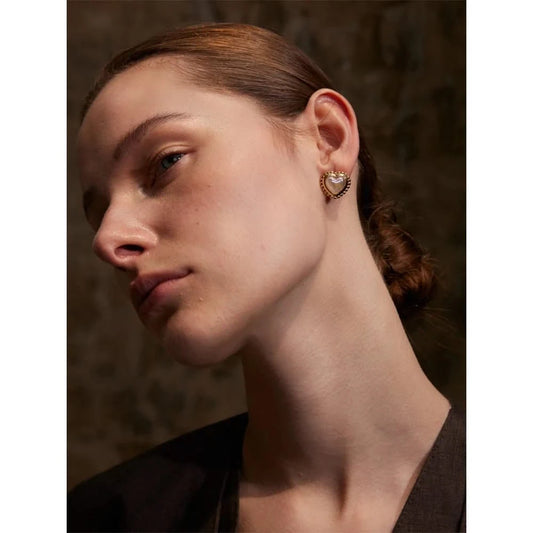 Pearl Heart Earrings - Romantic Fashion Jewelry