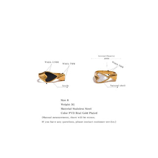 Pearl Heart Rings - Mabel Love Co - Gold Rings