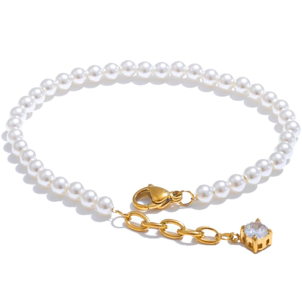 Pearl Zircon Bracelet