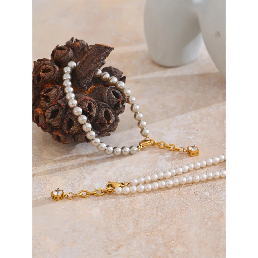 Pearl Zircon Bracelet