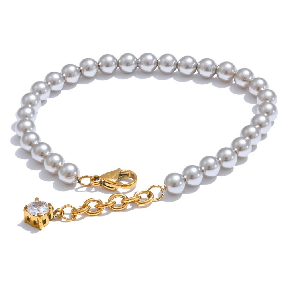 Pearl Zircon Bracelet