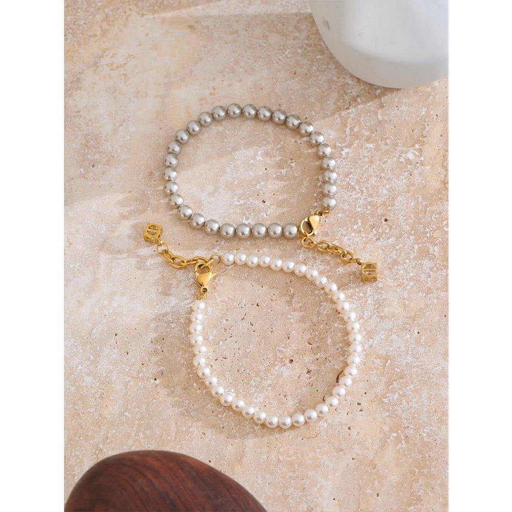 Pearl Zircon Bracelet