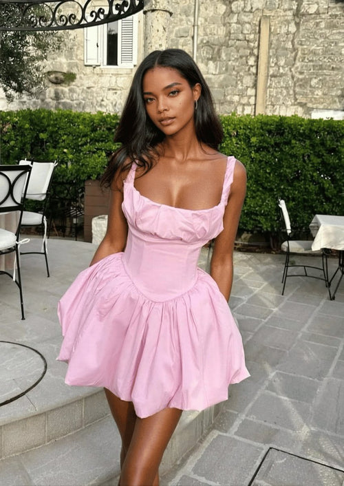 pink babydoll dress