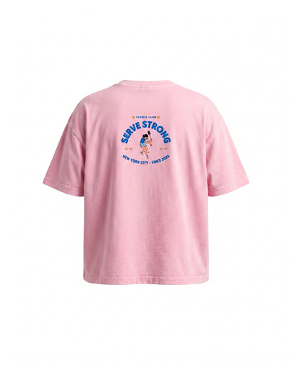 Tennis Club Boxy Cotton T-Shirt