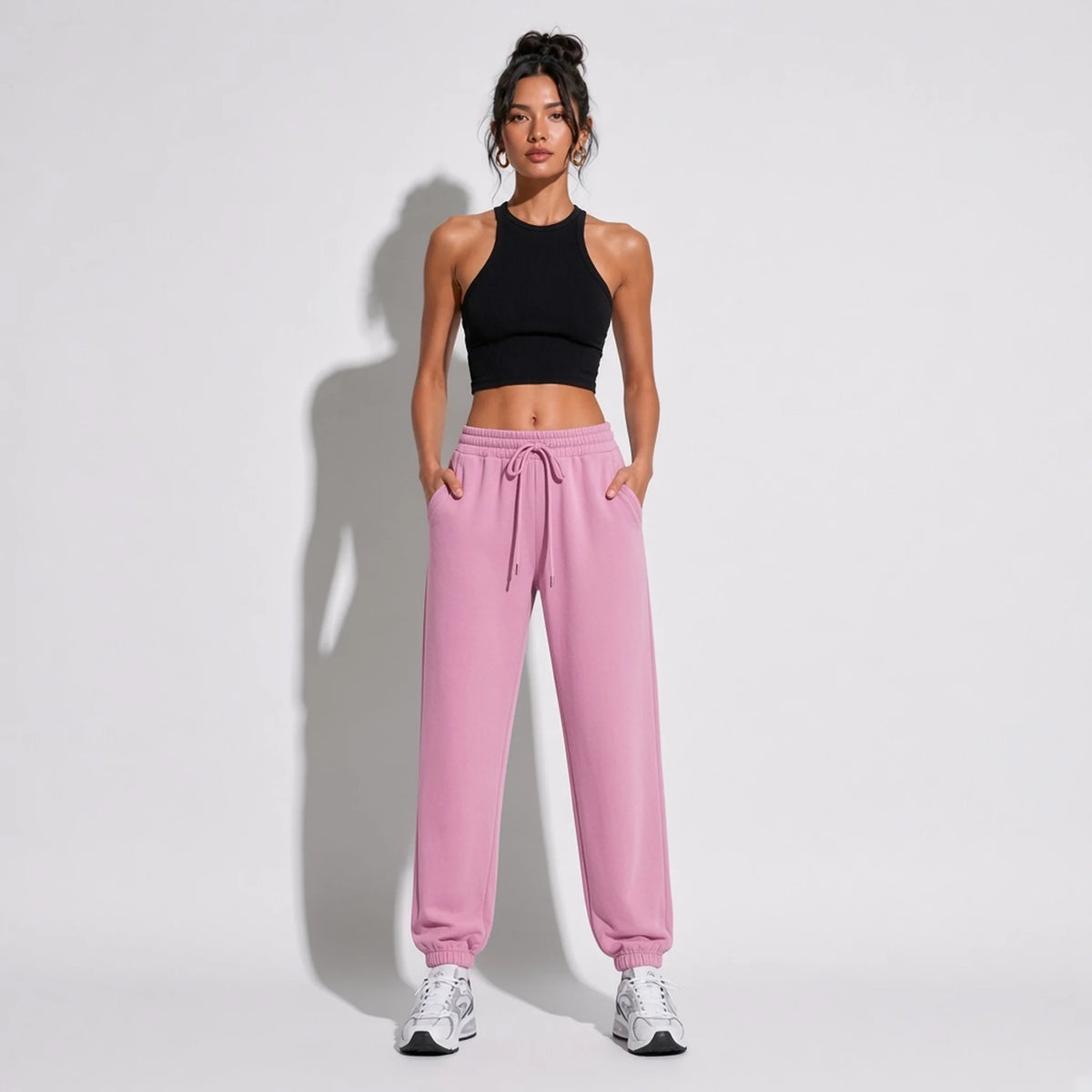Joggers Pants — Pink front